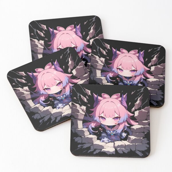 Item preview, Sangonomiya Kokomi Genshin Impact Game Chibi Peek Coral Charm designed and sold by TorbenKuhano.