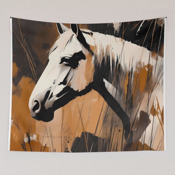 Item preview, Horse Oil Painting Artwork (image size 7840x11680) designed and sold by Digital-Davinci.