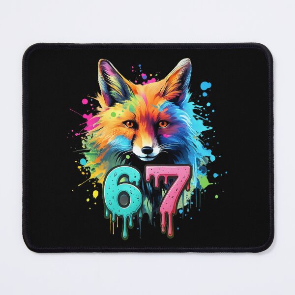 Item preview, Color Splash Fox with Drippy 67 Six Seven Tee designed and sold by LashondaGreen89.