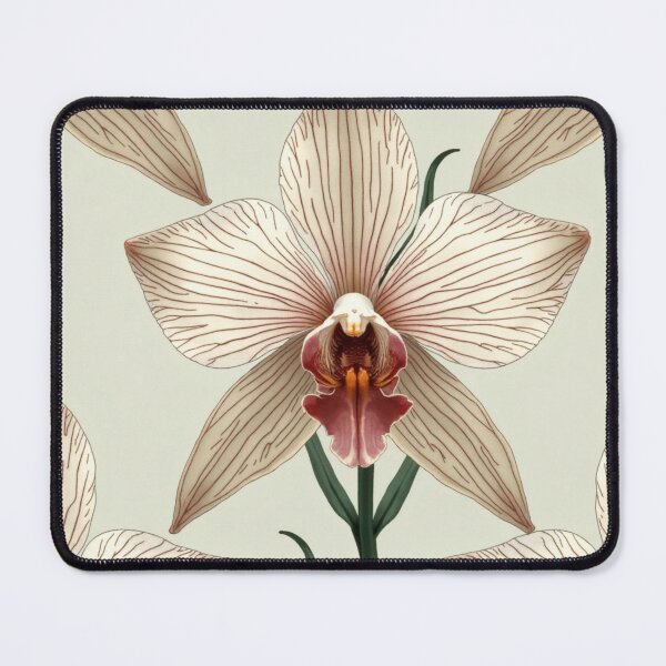 Item preview, Ivory Vein Orchid – Refined Botanical Grace designed and sold by Dream Bloom Gallery.