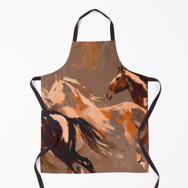 Item preview, Abstract Stylized Painting Artwork of Horses (image size 7840x11680) designed and sold by Digital-Davinci.