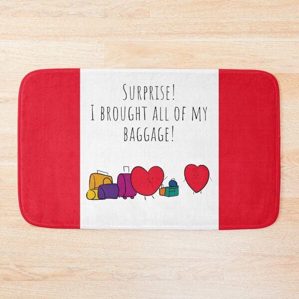 Item preview, Surprise I Brought Baggage Hearts (Background Version) designed and sold by BLAAAAASK.