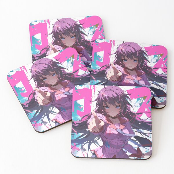 Item preview, Hitagi Senjougahara Bakemonogatari Anime Girl Determined Gaze designed and sold by TorbenKuhano.