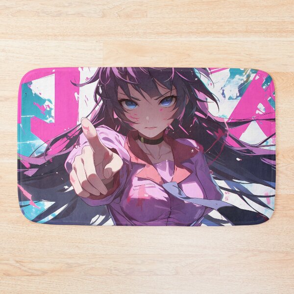 Item preview, Hitagi Senjougahara Bakemonogatari Anime Girl Determined Gaze designed and sold by TorbenKuhano.