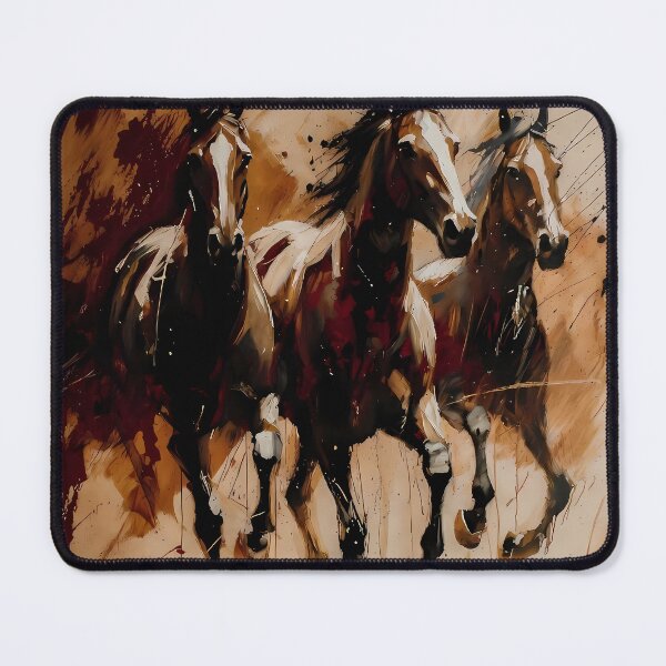 Item preview, Abstract Stylized Painting Artwork of Horses (image size 7840x11680) designed and sold by Digital-Davinci.