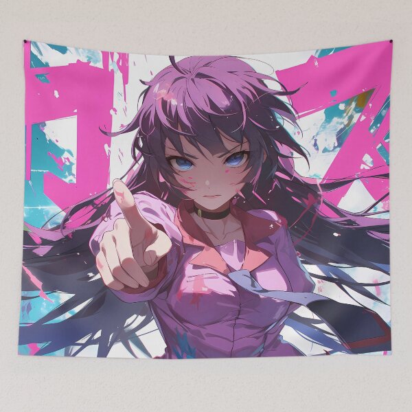 Item preview, Hitagi Senjougahara Bakemonogatari Anime Girl Determined Gaze designed and sold by TorbenKuhano.