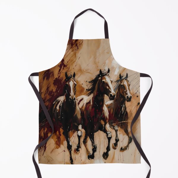 Item preview, Abstract Stylized Painting Artwork of Horses (image size 7840x11680) designed and sold by Digital-Davinci.