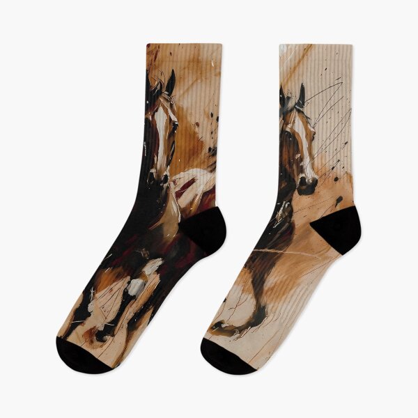 Item preview, Abstract Stylized Painting Artwork of Horses (image size 7840x11680) designed and sold by Digital-Davinci.