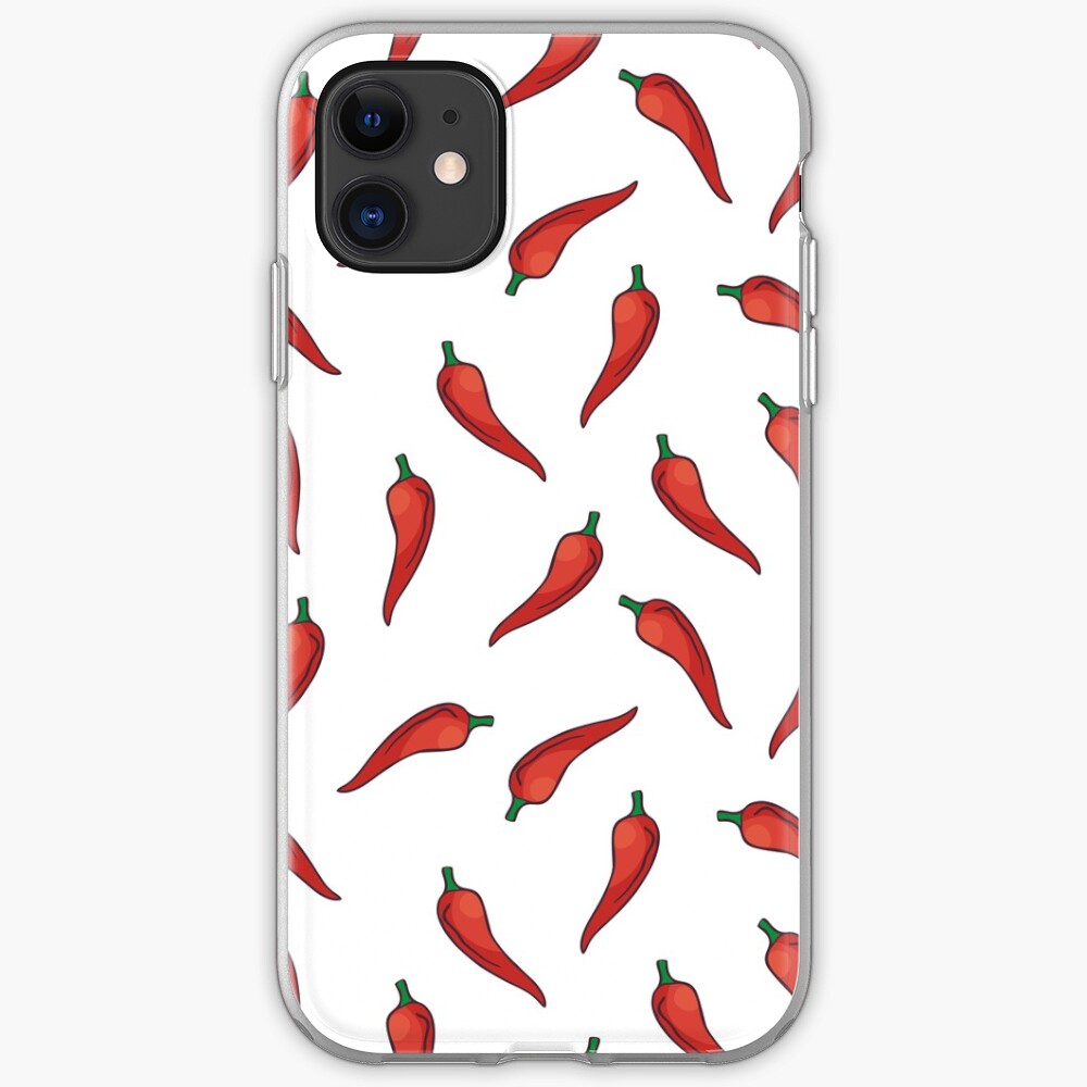 "Hot Chili Pepper Pattern" iPhone Case & Cover by myTprint Redbubble