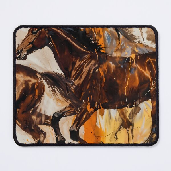 Item preview, Abstract Stylized Painting Artwork of Horses (image size 7840x11680) designed and sold by Digital-Davinci.