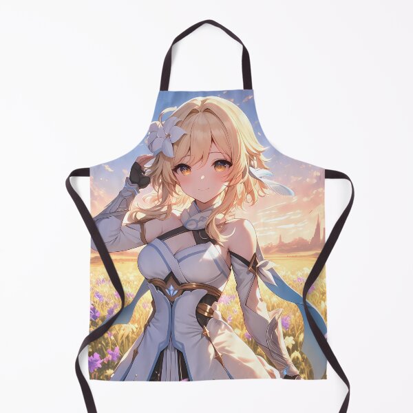 Item preview, Traveler Lumine Genshin Impact Anime Girl Pure Golden Light designed and sold by TorbenKuhano.