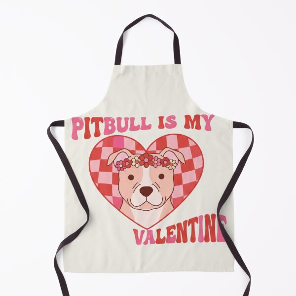 Item preview, Pitbull Is My Valentine - Retro Checkered Pittie Dog Mom Art designed and sold by Nordic Echo.