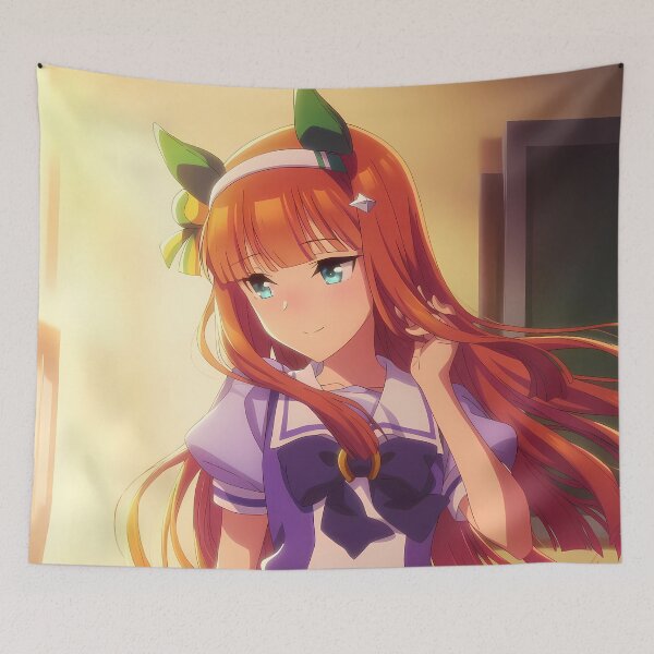 Artikelvorschau, Silence Suzuka Golden Hour Glow Uma Musume Pretty Derby Anime Girl Waifu entworfen und verkauft von TorbenKuhano.