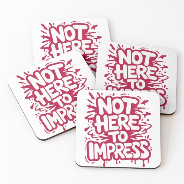 Item preview, Not Here To Impress – Minimal Attitude Statement Streetwear Design designed and sold by NewUSShop.