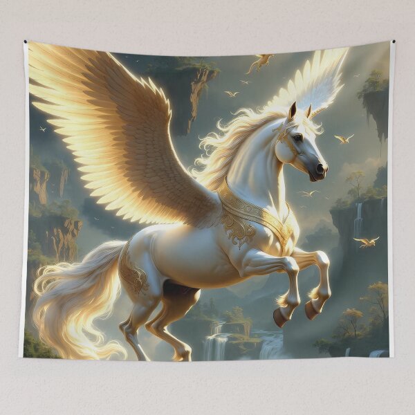 Item preview, Stylized Fantasy Horse Painting (image size 7840x11680) designed and sold by Digital-Davinci.