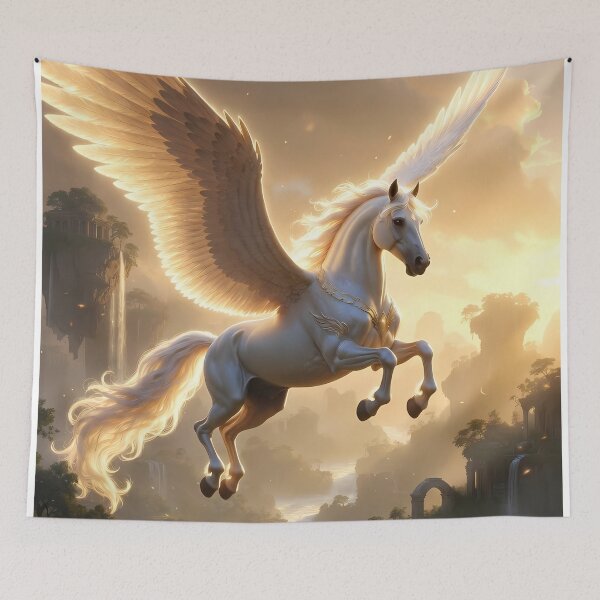 Item preview, Stylized Fantasy Horse Painting (image size 7840x11680) designed and sold by Digital-Davinci.