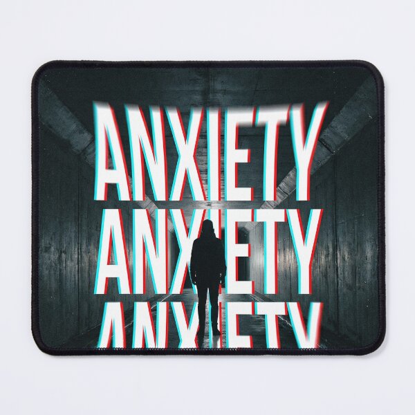 Item preview, Anxiety Tunnel Glitch Typography Art designed and sold by Natureframe Studio.