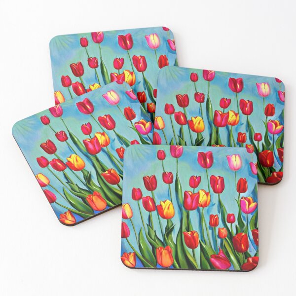 Item preview, Classic Red Tulip Painting for Elegant Floral Enthusiasts designed and sold by WildStroke.