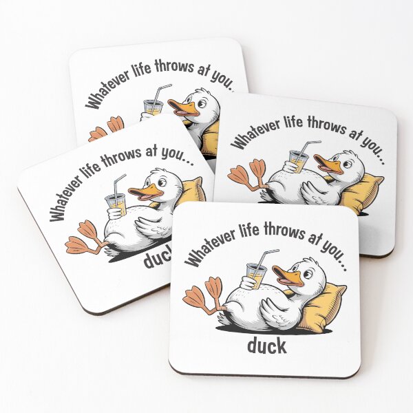 Item preview, "Whatever life throws at you, duck" funny pun t-shirt designed and sold by ArthousePromos.