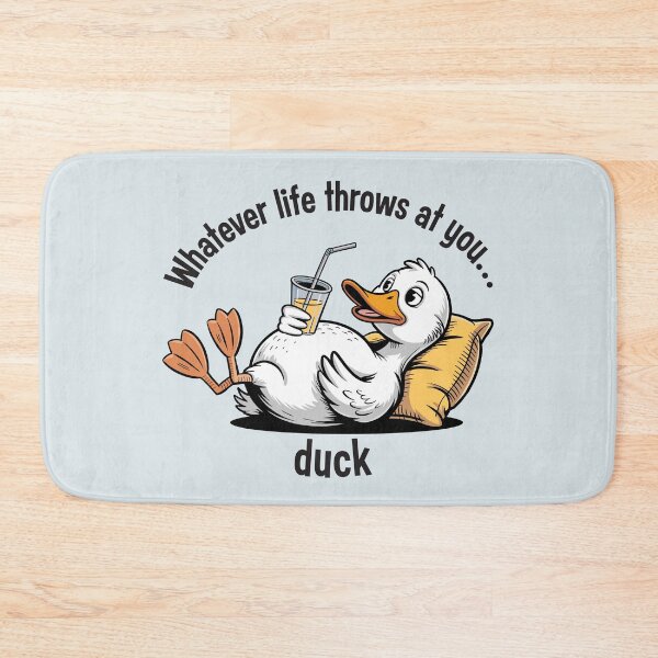 Item preview, "Whatever life throws at you, duck" funny pun t-shirt designed and sold by ArthousePromos.