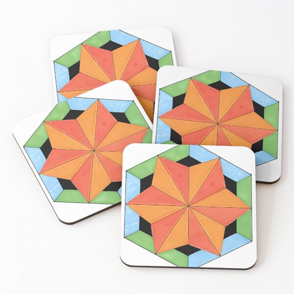 Item preview, Colorful Star Hexagon designed and sold by Achkalona.