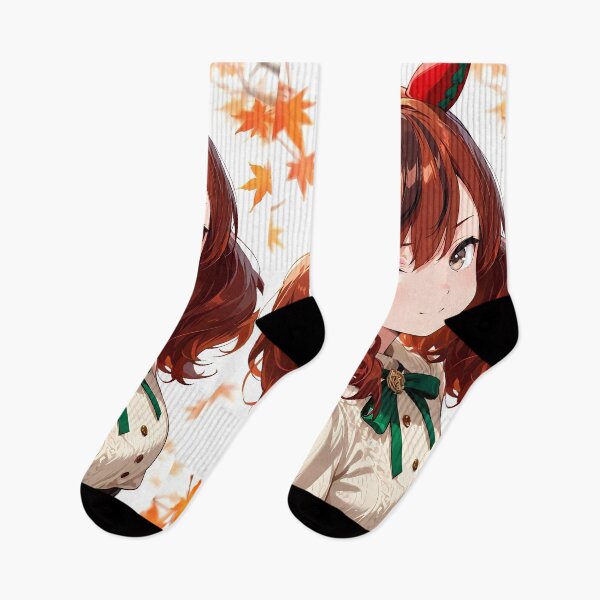 Item preview, Uma Musume Nice Nature Pretty Derby Anime Girl Autumn Maple Leaves Charm designed and sold by TorbenKuhano.