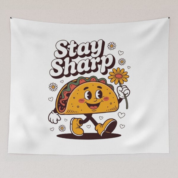 Item preview, Stay Sharp – Bold Mindset Typography Streetwear Design designed and sold by NewUSShop.