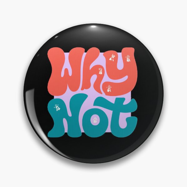 Item preview, Why Not – Bold Retro Typography Motivational Quote Design designed and sold by ULTIMATE CREATIONS.