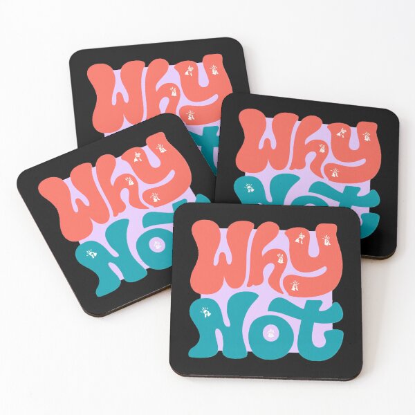 Item preview, Why Not – Bold Retro Typography Motivational Quote Design designed and sold by ULTIMATE CREATIONS.