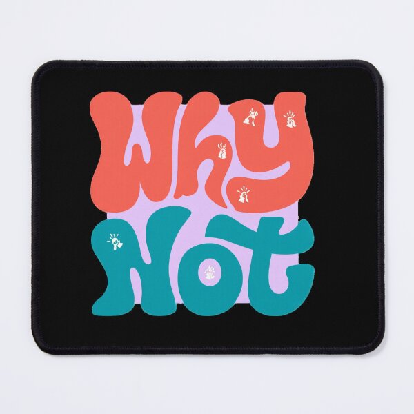 Item preview, Why Not – Bold Retro Typography Motivational Quote Design designed and sold by ULTIMATE CREATIONS.