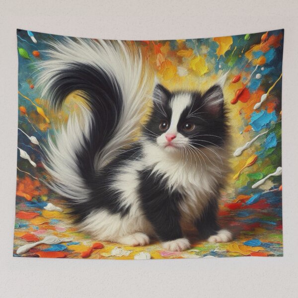 Item preview, Skunk-Cat Hybrid  designed and sold by TinCatOutPost.