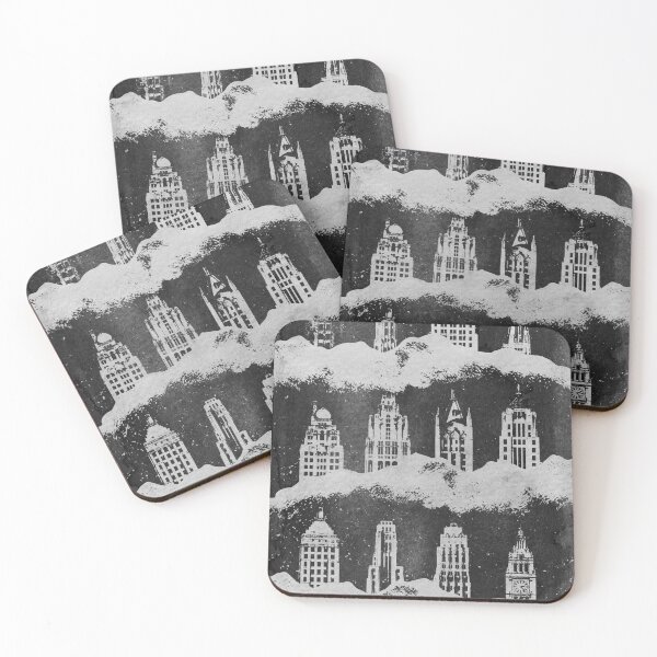 Item preview, Chicago Skyscrapers Rise Above the Fog designed and sold by Irene Estelle.