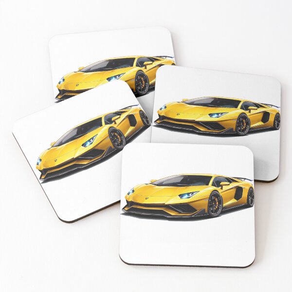 Item preview, Yellow Supercar – Digital Art for Car Enthusiasts designed and sold by Ramiilustraciones.