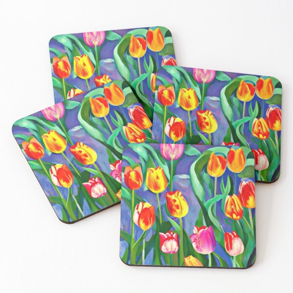 Item preview, Bright Tulip Meadow Artwork for Joy-Seeking Art Lovers designed and sold by WildStroke.