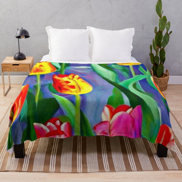 Item preview, Bright Tulip Meadow Artwork for Joy-Seeking Art Lovers designed and sold by WildStroke.