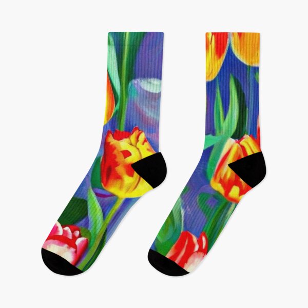 Item preview, Bright Tulip Meadow Artwork for Joy-Seeking Art Lovers designed and sold by WildStroke.