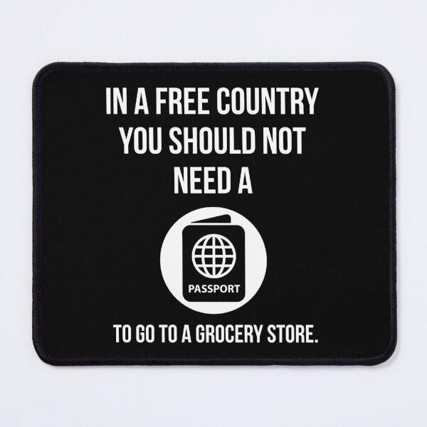 Item preview, You should not need a passport to go to the grocery store. designed and sold by Rachel the Artist .