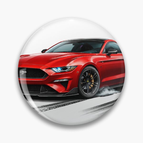 Item preview, Red Muscle Car Burnout – Digital Art for Car Lovers designed and sold by Ramiilustraciones.
