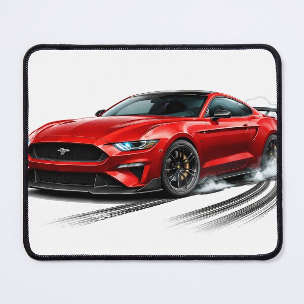 Item preview, Red Muscle Car Burnout – Digital Art for Car Lovers designed and sold by Ramiilustraciones.