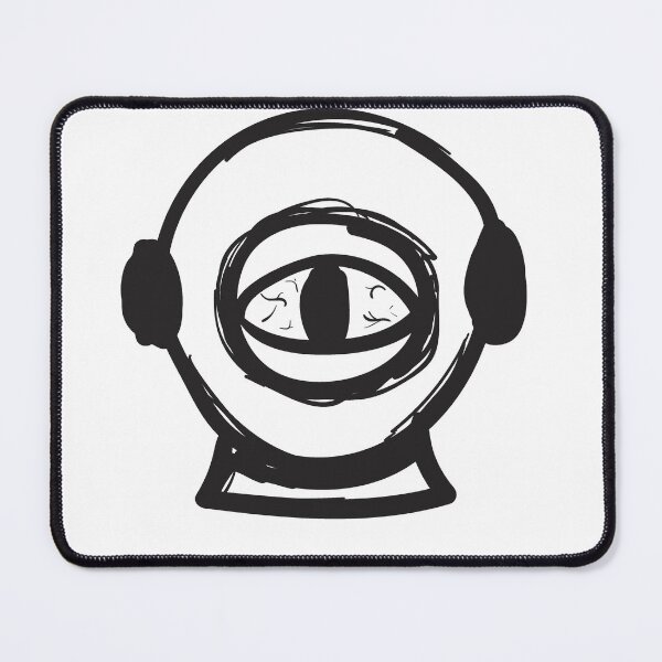 Item preview, One-E-Dw-L – Abstract Wordplay Eye Headphone Art designed and sold by Deepthi Market.