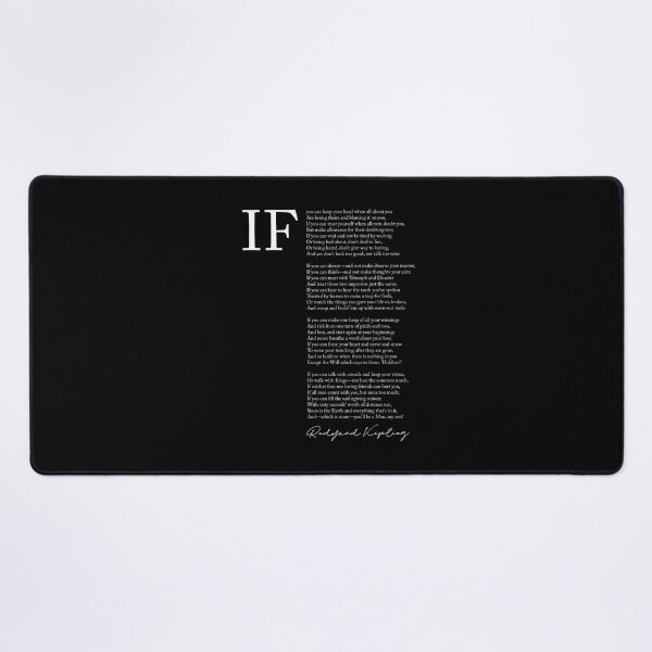Item preview, If poem by Rudyard Kipling if you can keep your head when all about you designed and sold by corbrand.