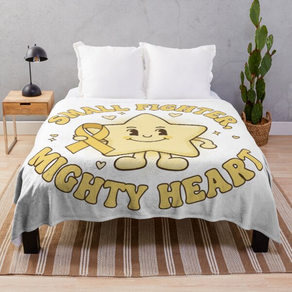 Item preview, Small Fighter Mighty Heart Gold Ribbon Childhood Cancer Awareness designed and sold by DIRTYSKETCHH.