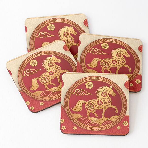 Item preview, Year of the Horse  Luxury Lunar New Year Celebration Art designed and sold by Jirada.