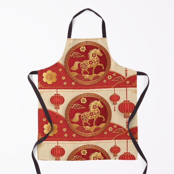 Item preview, Year of the Horse Luxury Lunar New Year Celebration Art designed and sold by Jirada.