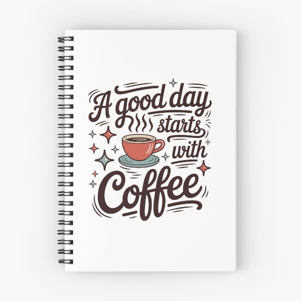 Item preview, A Good Day Starts With Coffee – Cute Morning Coffee Quote Design designed and sold by Lulunza.