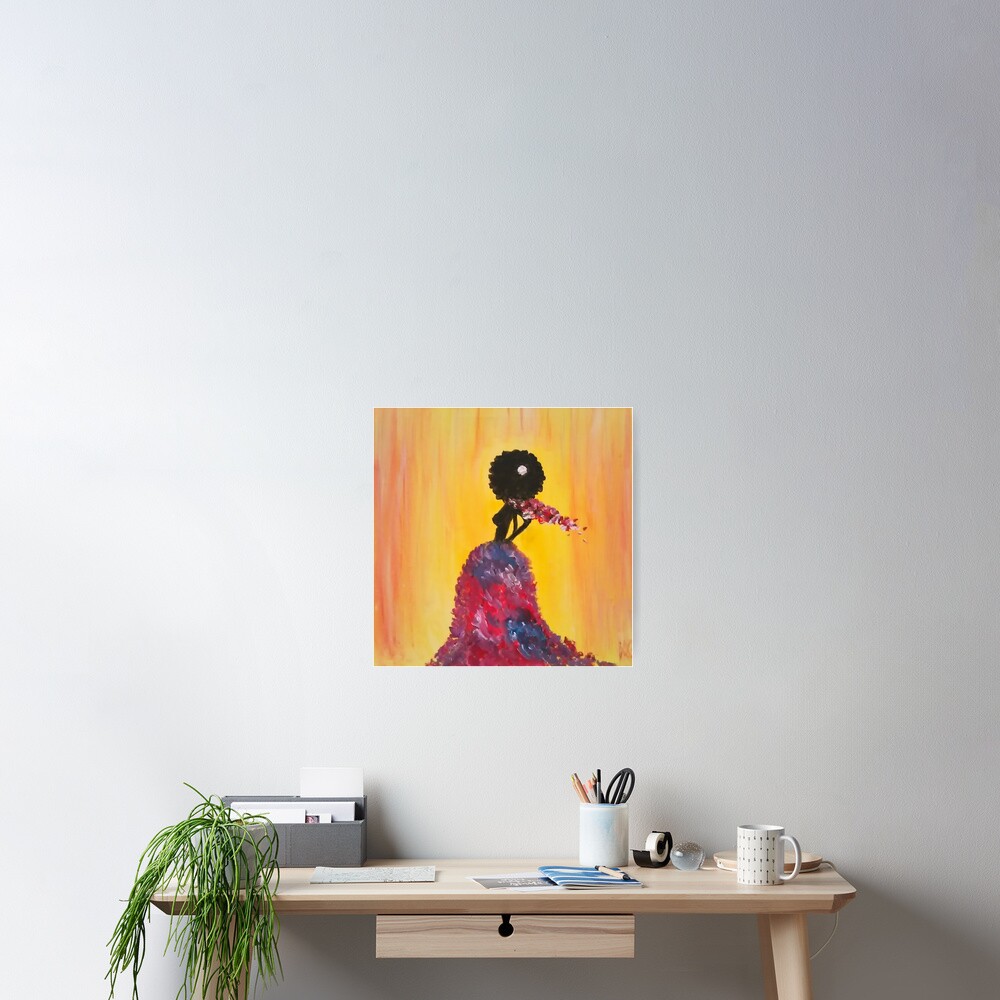 Lady in Pink Poster