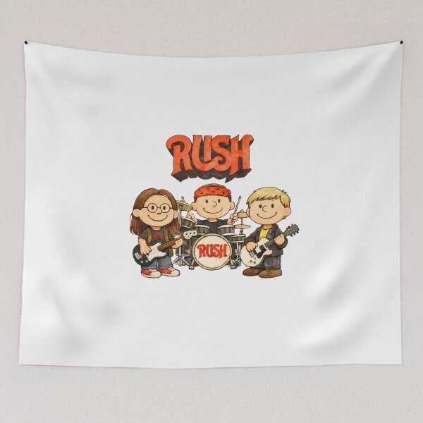 Item preview, Rush Band × Peanuts - Style Cartoon designed and sold by moyjoystudio.