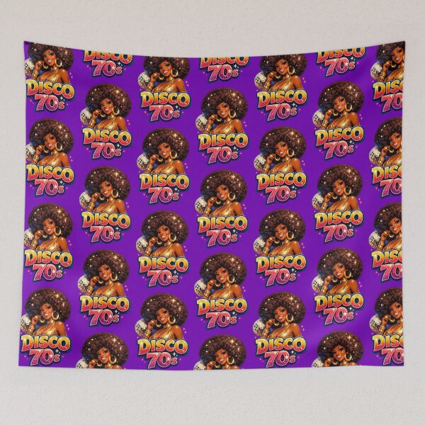 Item preview, Disco 70s Pinup Illustration designed and sold by Arte Cartoon From TagTeam Group.