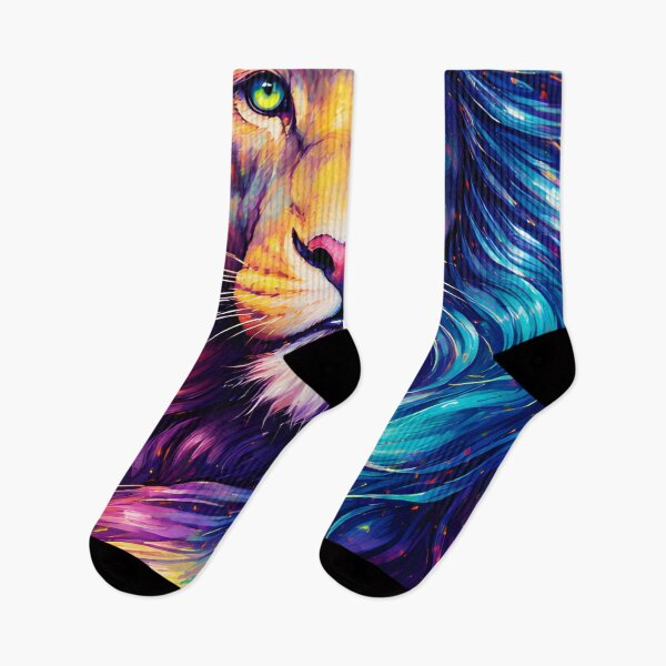 Item preview, Neon Splash Psychedelic Lion designed and sold by Trove Designs.