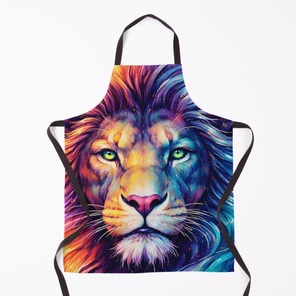 Item preview, Neon Splash Psychedelic Lion designed and sold by Trove Designs.